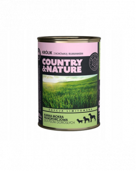 COUNTRY&amp;NATURE Hrana fara cereale pentru caini, cu iepure 400 g