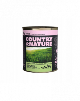 COUNTRY&amp;NATURE Hrana caini, fara cereale, iepure 800 g