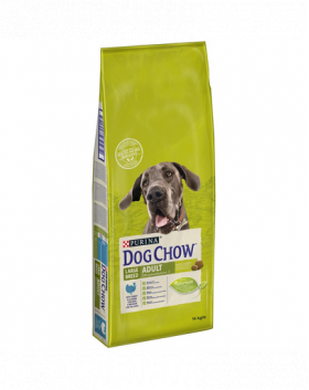 Purina Dog Chow Adult Large Breed hrana uscata caini adulti de talie mare, curcan 14 kg