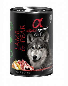 ALPHA SPIRIT Lamb with pear Miel si pere 400 g hrana caini adulti, fara cereale