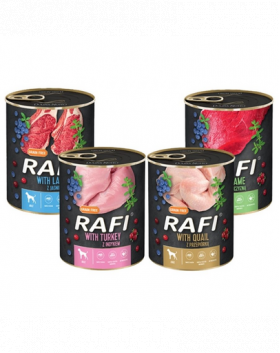 DOLINA NOTECI Rafi Premium Mix Conserve hrana caini adulti, mix sortimente 12x800g