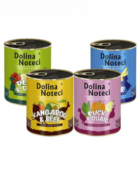 DOLINA NOTECI Superfood Set conserve hrana umeda caini, sortimente mixte 12x800g