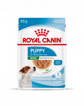 ROYAL CANIN Mini Puppy 24x85 g hrana umeda in sos pentru catei pana la 10 luni, rase mici