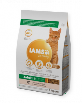 IAMS Naturally Adult Cat with North Atlantic Salmon &amp; Rice 2,7 kg hrana pisica adulta