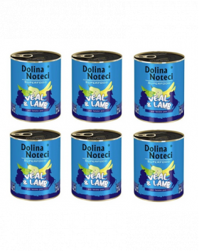 DOLINA NOTECI Premium SuperFood hrana umeda caini adulti, vitel si miel 800 g x 6 buc.