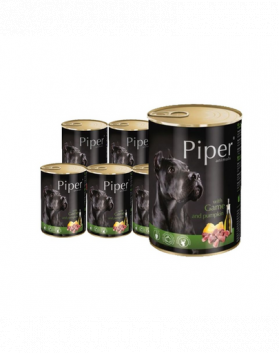 DOLINA NOTECI PIPER Hrana umeda caini, cu carne de vanat si dovleac 12x800 g