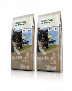 BEWI DOG Lamb &amp; Rice 2 x 12,5 kg hrana cu miel si orez, pentru caini