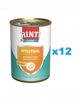 RINTI Canine Intestinal chicken 12x400 g pentru caini, cu pui