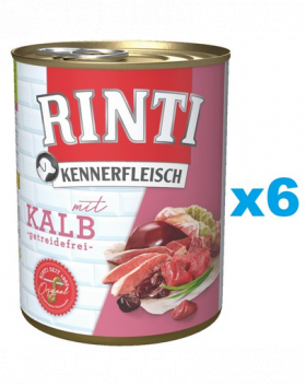 RINTI Kennerfleisch Veal vitel 6x400 g hrana umeda caini