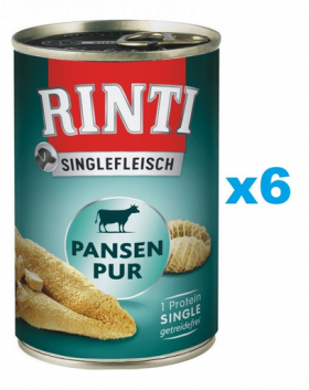 RINTI Singlefleisch Rumen Pure 6x400 g monoproteina rumen, pentru caini