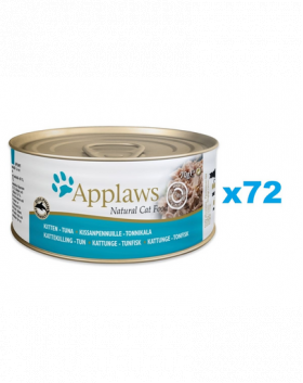 APPLAWS Cat Kitten Tuna in Broth Set conserve pentru pisoi, cu ton in sos 72x70 g