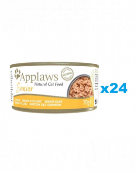 APPLAWS Cat Senior Chicken in Jelly Conserve mancare pisica senioara, cu pui in aspic 24x70 g