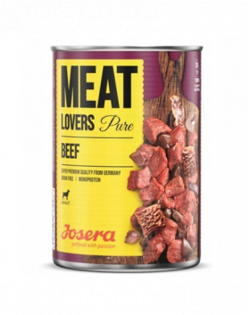 JOSERA Meatlovers pure Conserva hrana caini, cu vita 800g