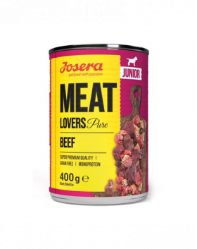 JOSERA Meat Lovers Junior Pure hrana cu vita pentru caini junior 400g