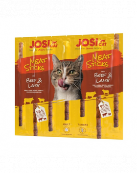 JOSERA JosiCat Meat Sticks batoane pentru pisici, cu vita si miel 35g