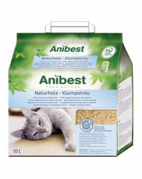 JRS Cat’s Best Anibest ECO asternut pisici, din lemn aglomerant 10 L (4,5 kg)