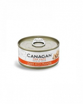 CANAGAN Cat cu ton si creveti 75 g hrana pisici