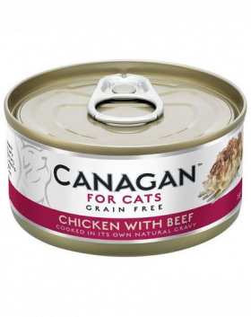 CANAGAN Cat pui si vita 75 g hrana umeda pentru pisici