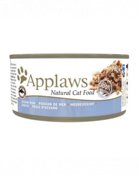 APPLAWS Cat Adult Ocean Fish in Broth pentru pisici 72x70 g peste oceanic in supa