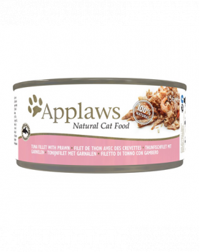 APPLAWS Cat Adult Tuna with Prawn in Broth 6x156 g ton si creveti, hrana pisici