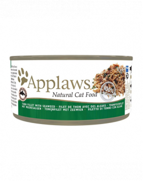 APPLAWS Cat Adult Tuna with Seaweed in Broth ton cu alge 72x70 g pentru pisica