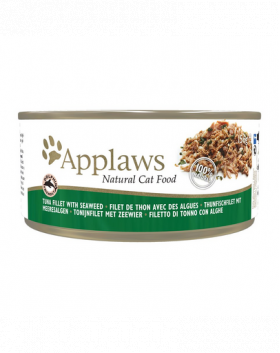 APPLAWS Cat Adult Tuna with Seaweed in Broth 6x156 g ton si alge, pentru pisici