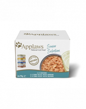 APPLAWS Cat Senior MIX selection 6 x 70 g Conserve pisica senior, mix sortimente