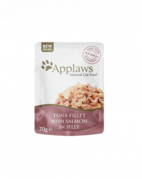 APPLAWS Cat Filet PLic hrana umeda pisica, cu ton si somon in aspic 70 g