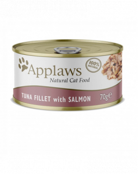 APPLAWS Cat Filet Mancare pisica, cu ton si somon in sos 70 g