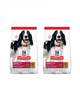 HILL'S Science Plan Canine Adult Medium Lamb &amp; Rice hrana caini de rasa medie, miel si orez 36 kg (2x18 kg)