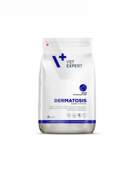 VET EXPERT Veterinary Diet Dog Dermatosis Rabbit&amp;Potato 2 kg hrana veterinara pentru caini