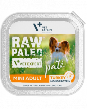 VETEXPERT Raw Paleo Pate Adult Mini pate monoproteic caini 150 g curcan