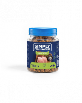 SIMPLY FROM NATURE Smart Bites set recompense caine 4x130 g din curcan