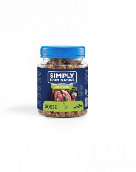 SIMPLY FROM NATURE Smart Bites Recompensa dresaj caine 3x130 g din gasca