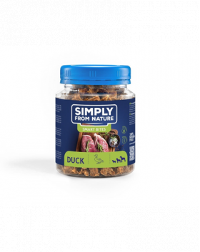 SIMPLY FROM NATURE Smart Bites Gustare pentru caini cu rata 130 g