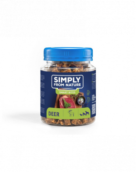 SIMPLY FROM NATURE Smart Bites Recompensa din cerb, pentru caini 130 g