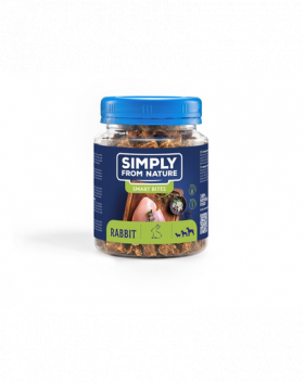 SIMPLY FROM NATURE Smart Bites Snack pentru caini, cu iepure 130 g