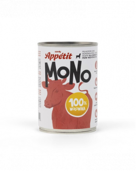 COMFY APPETIT MONO Mancare umeda monoproteica, caine, cu vita 400 g