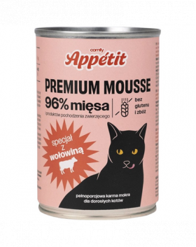 COMFY APPETIT PREMIUM Mousse Hramana umeda pisica, cu vita 400 g