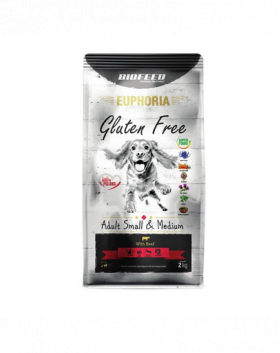 BIOFEED EUPHORIA Gluten Free hrana pentru caini, fara gluten, cu vita 2 kg