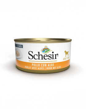 SCHESIR Mancare umeda caini, File de pui cu aloe in aspic 150 g