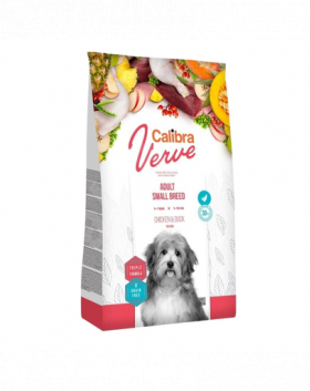 CALIBRA Dog Verve GF Adult Small Chicken&amp;Duck hrana uscata fara cereale pentru caini adulti de talie mica 6kg