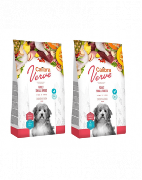 CALIBRA Dog Verve GF Adult Small Chicken&amp;Duck hrana uscata fara cereale pentru caini adulti de talie mica 12 kg (2 x 6 kg)