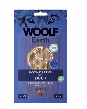 WOOLF Earth Noohide Stick with Duck 90g Sticks pentru caini, cu rata