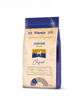 FITMIN Dog Maxi Junior 12 kg hrana ultra-premium catei si caini tineri de rase mare si uriase