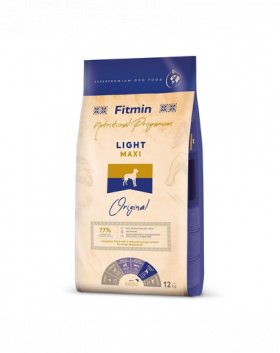 FITMIN dog maxi light Hrana uscata caini talie mare, supraponderali 12 kg