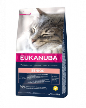 EUKANUBA Cat Senior All Breeds Top Condition Chicken &amp; Liver Hrana uscata pentru pisici senior, cu pui si curcan 2 kg