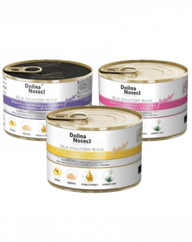 DOLINA NOTECI Junior Premium Mix Conserve pentru catei de talie mica, sortimente mixte 12x185g