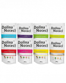 DOLINA NOTECI Premium Mix plicuri hrana caini 10x500g fara peste