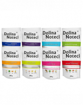 DOLINA NOTECI Premium Mix Plicuri hrana caine, mix sortimente fara pui 30x500g